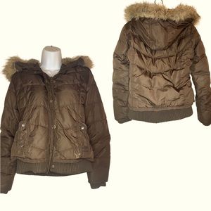 American Eagle Outfitters Coat Brown Size L (Women’s)